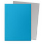 Sleeves DS Dual Matte - Sky Blue & Silver (x100