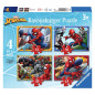 Puzzles 4 en 1 - Spiderman - La Force en Action Puzzles 4 en 1 - Spiderman - La Force en Action