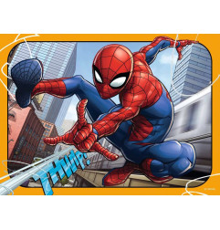 Puzzles 4 en 1 - Spiderman - La Force en Action