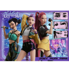Puzzle 100p XXL - K-Pop Demon Hunters Fan Heureux