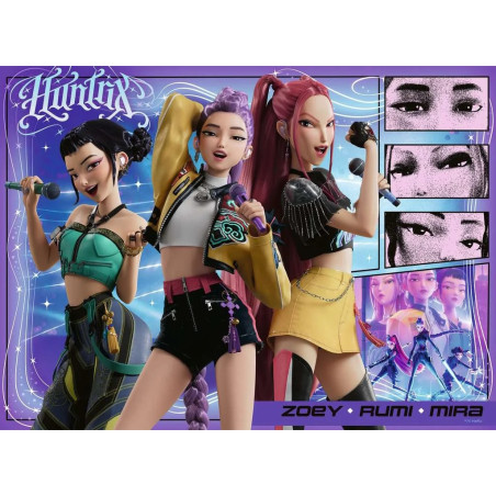 Puzzle 100p XXL - K-Pop Demon Hunters Fan Heureux