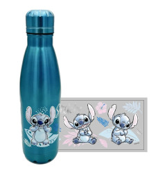 Gourde Lilo & Stitch - Watercolor Bleu Métallisé