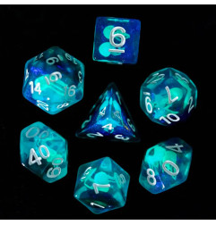 Série de 7 dés RPG Méduse (Phosphorescent)