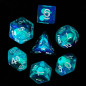 Série de 7 dés RPG Méduse (Phosphorescent)