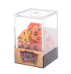 Série de 7 dés RPG Feu Phosporescent