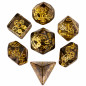 Série de 7 dés RPG Engrenage pailleté Série de 7 dés RPG Engrenage pailleté