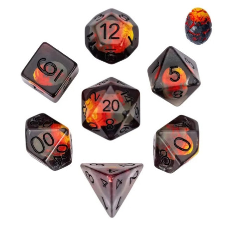 Série de 7 dés RPG Le Dernier Œuf de Dinosaure