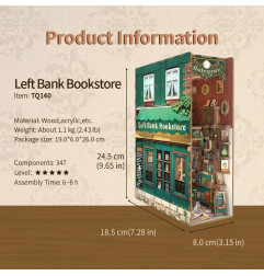 Book Nook - Librairie de la rive gauche (347pcs + LEDs)