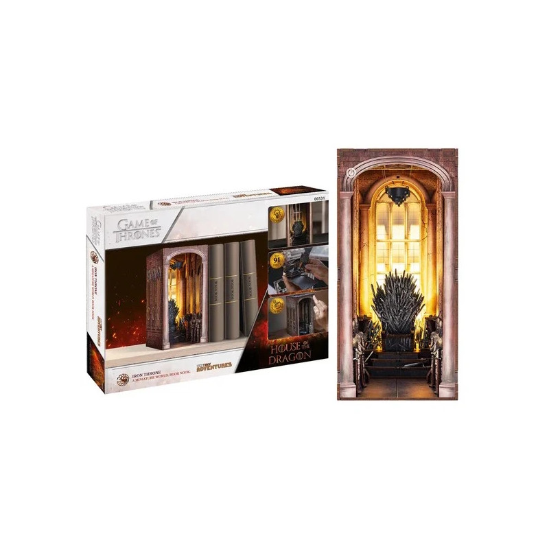 Book Nook - Thrône de Fer (91pcs + LEDs) Book Nook - Thrône de Fer (91pcs + LEDs)
