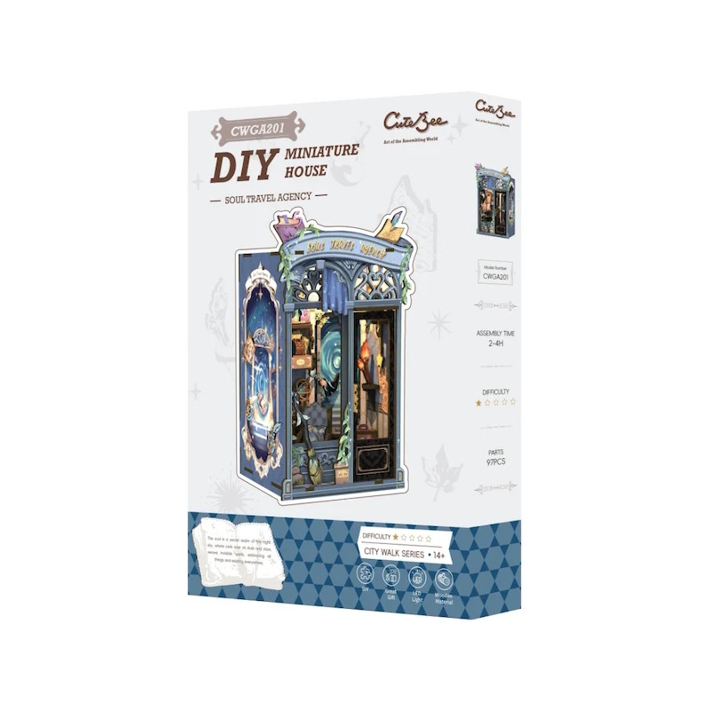 Book Nook - Agence de Voyages de l'Âme (97pcs + LEDs) Book Nook - Agence de Voyages de l'Âme (97pcs + LEDs)