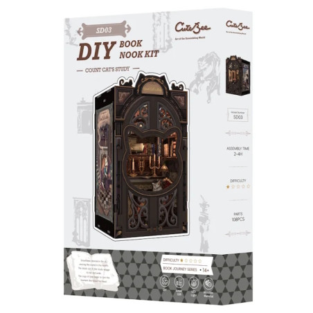 Book Nook - Le Cabinet du Comte Cat (108pcs + LEDs)