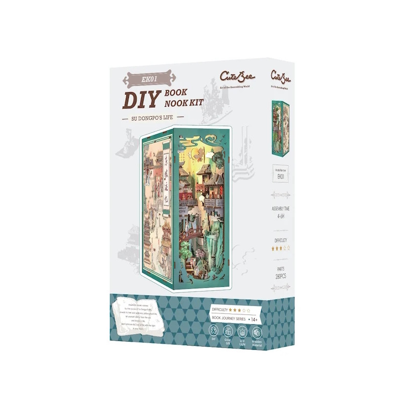 Book Nook - La Vie de Su Dongpo (280pcs + LEDs) Book Nook - La Vie de Su Dongpo (280pcs + LEDs)
