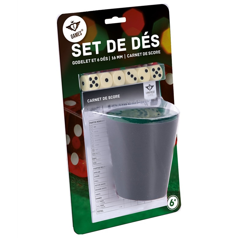 Ensemble Dés et Gobelet Ensemble Dés et Gobelet
