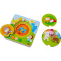 Puzzle en bois Bébés animaux multicolores
