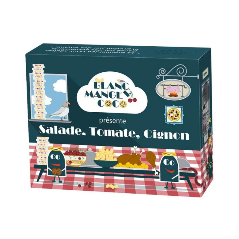 Blanc Manger Coco : Salade, Tomate, Oignon (ext.) Blanc Manger Coco : Salade, Tomate, Oignon (ext.)